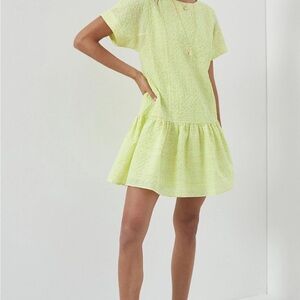 Anthropologie Corey Lynn Calter Mariah Textured Lightweight Mini Dress Size M